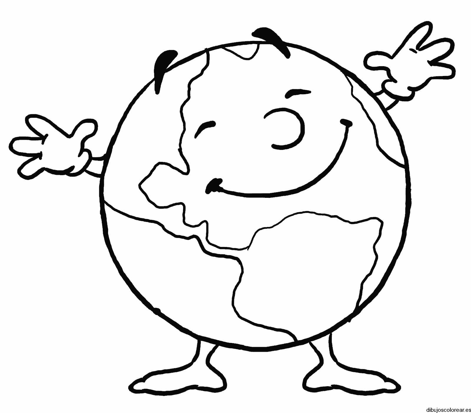 Dibujo el mundo sonríe