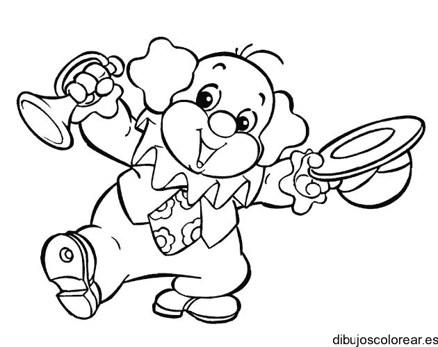 Dibujo de un pequeño payaso