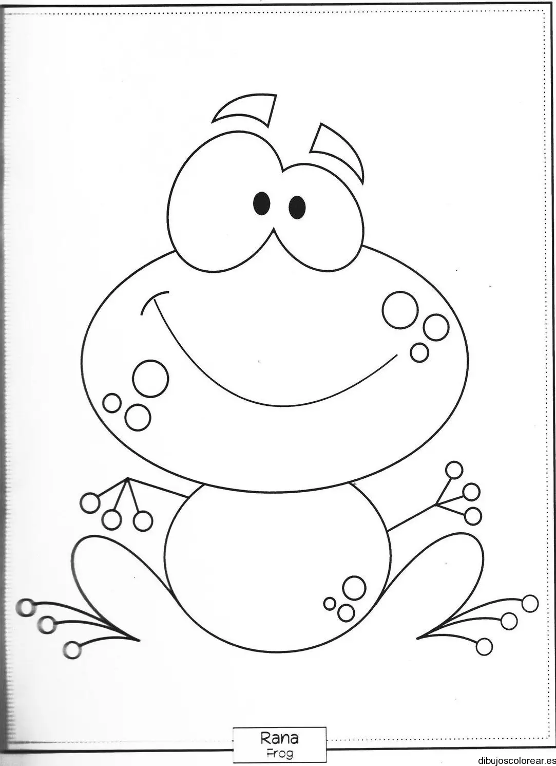 Dibujo de una ranita