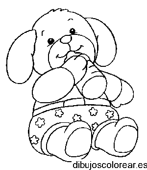 Dibujo de un osito bebé