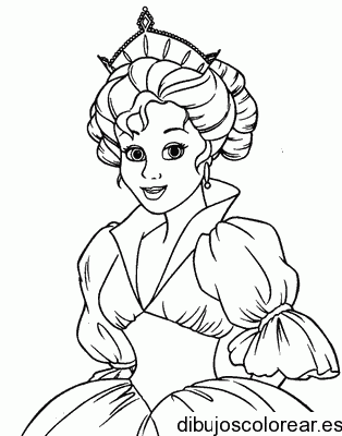 Dibujo de una príncesa