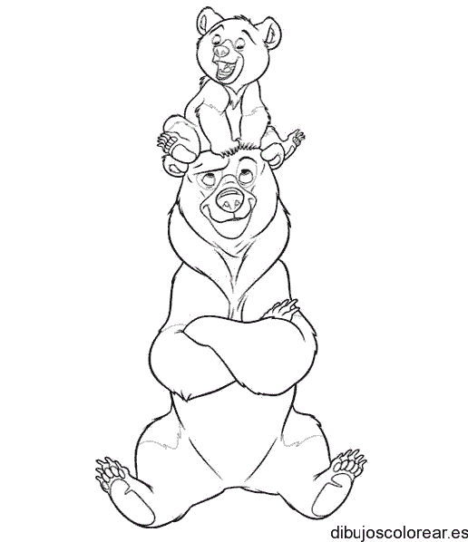 Dibujo de una pareja de osos
