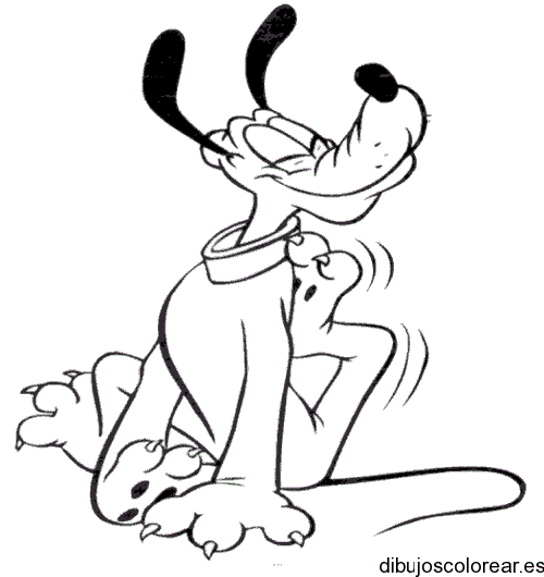 Dibujo de Pluto sonriendo