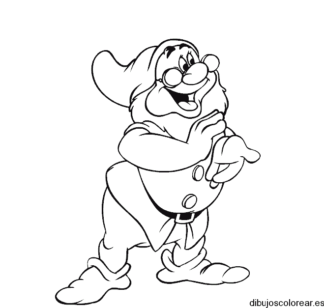 Dibujo del enano feliz