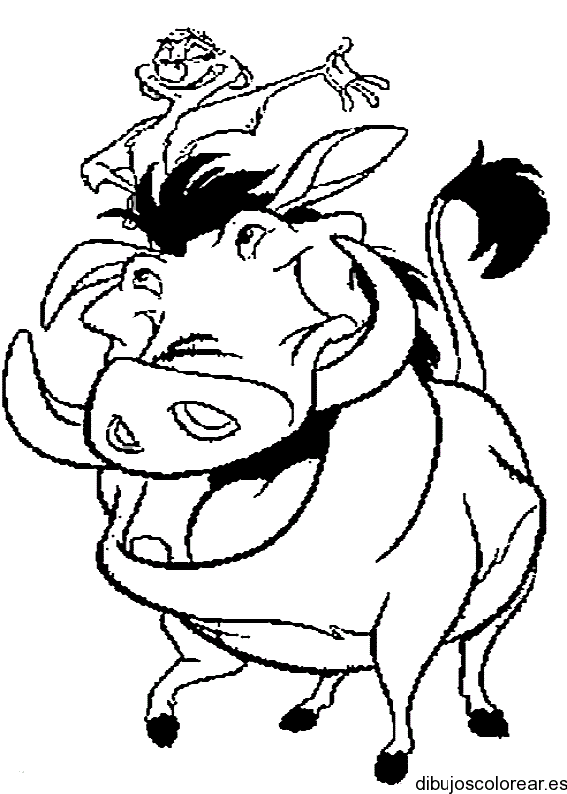 Dibujo de Pumba