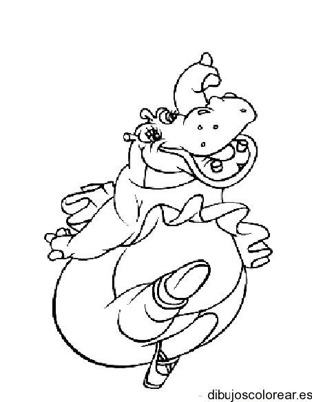 Dibujo de Gloria bailando