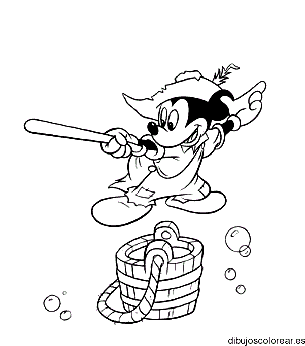 Dibujo de Mickey Mouse jugando