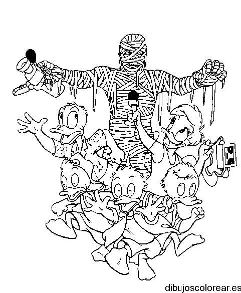 Dibujo de las aventuras de Hugo, Paco y Luis 