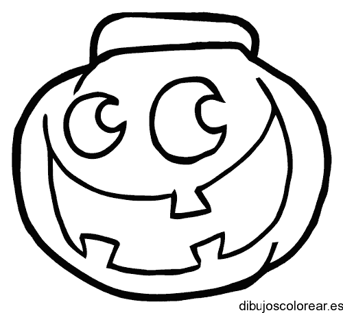 Dibujo de una calabaza riéndose