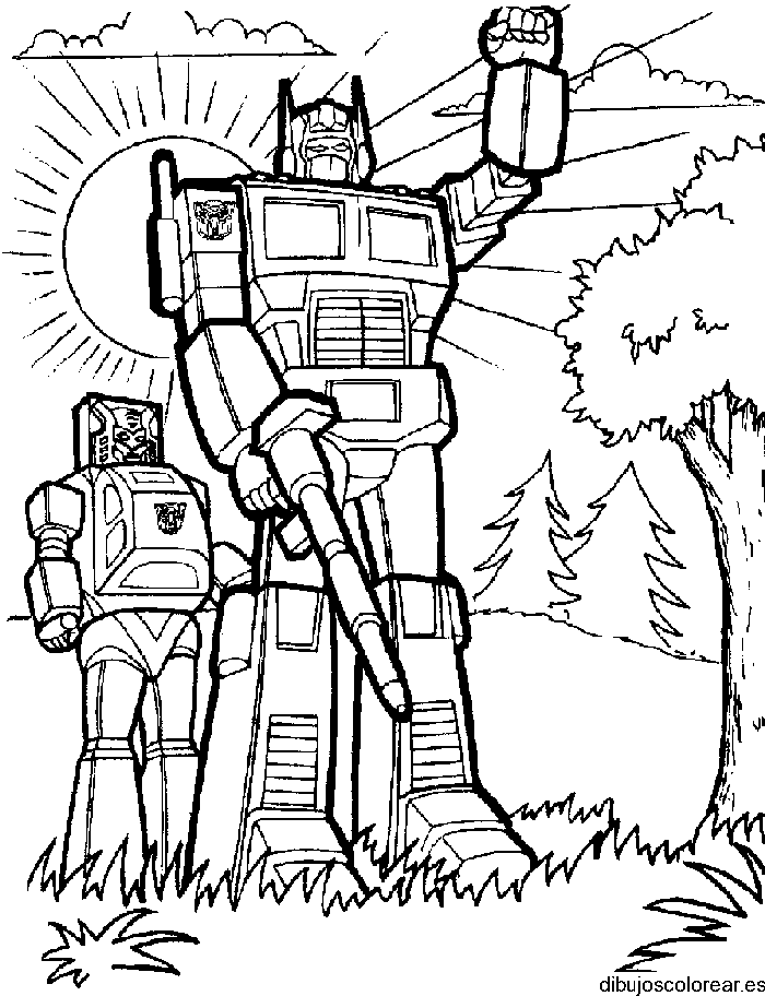 Dibujo de los Transformers