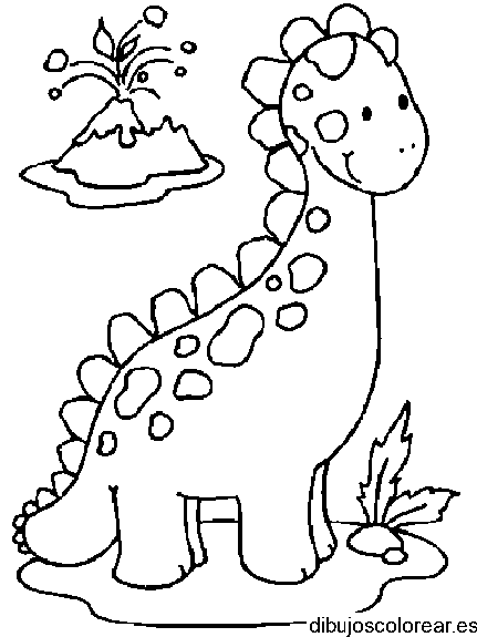 Un sonriente dinosaurio