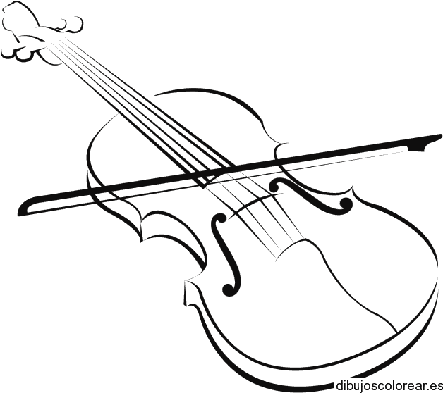 Dibujo de un gran violín 
