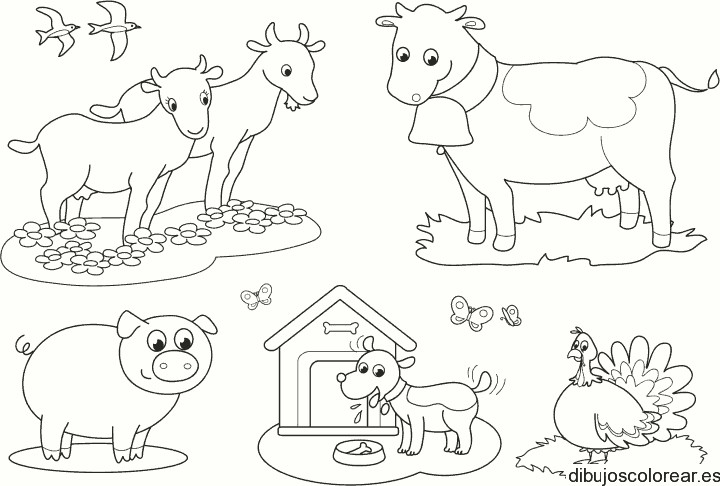 Dibujo de animales de granja 