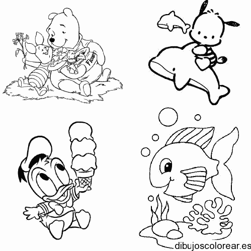 Dibujo de personajes de caricatura
