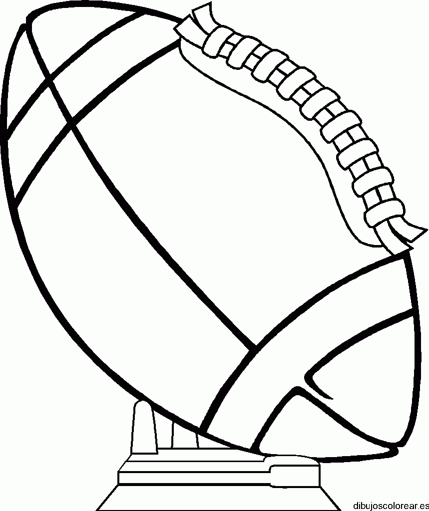 Dibujo de un balón de fútbol americano 