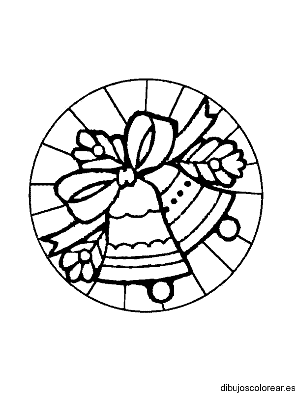 Dibujo de un mosaico con campanas 