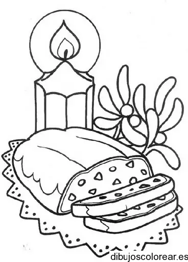 Dibujo de la cena de navidad 
