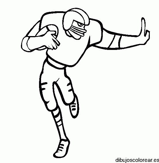 Dibujo de  jugador de Fútbol Americano  