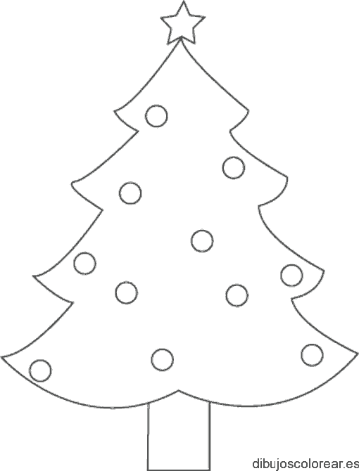Dibujo de la silueta de un árbol 