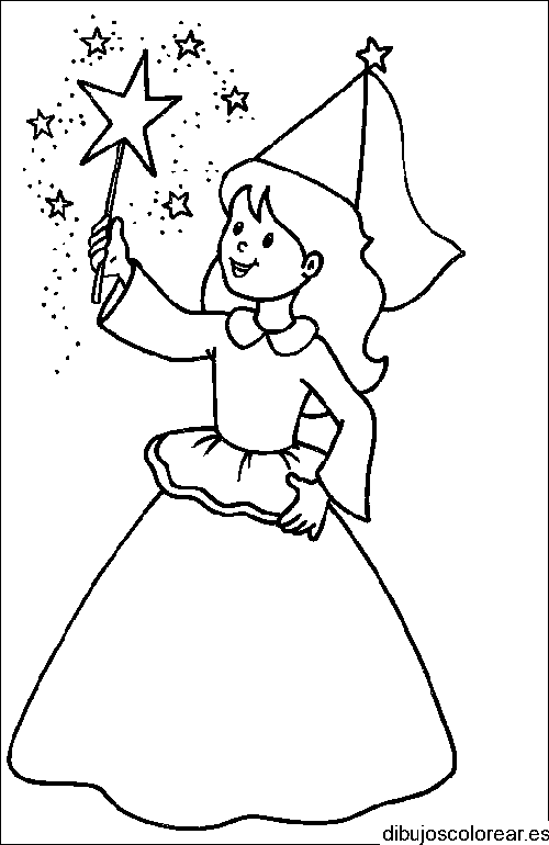 Dibujo de un hada niña