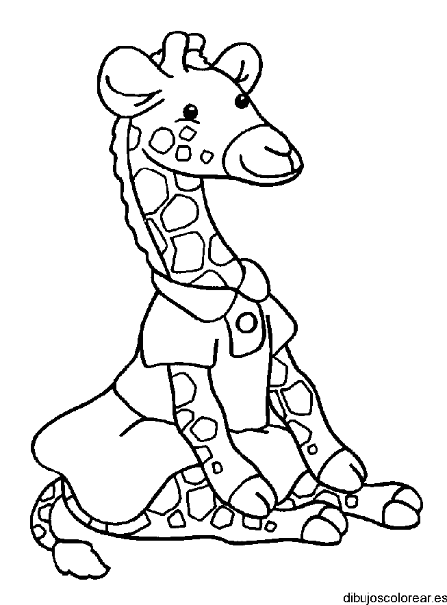 Dibujo de una jirafita