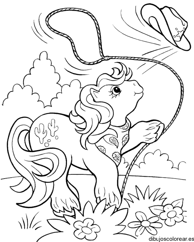 Pony con sombrero