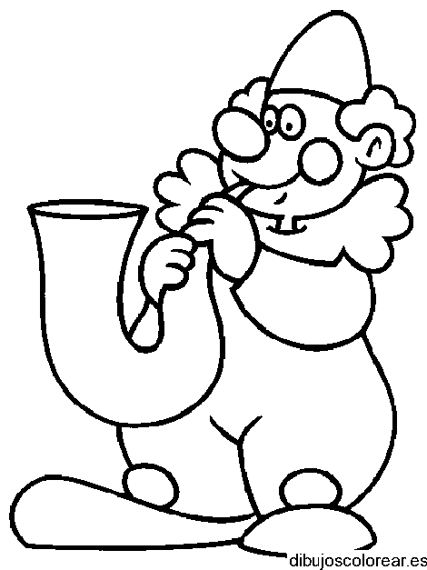 Dibujo de un payaso 