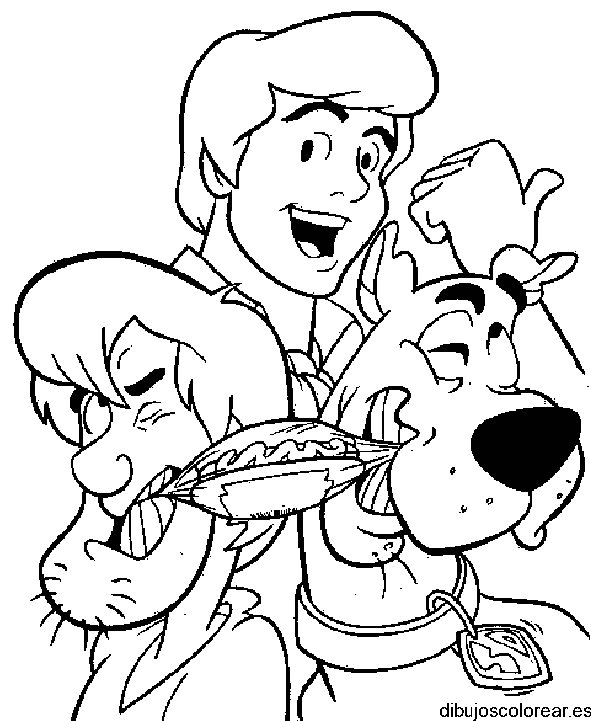 Dibujo deScooby Doo  y sus amigos 