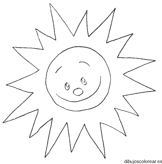 Sol mira hacia la tierra