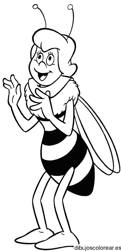 Dibujo de una abeja mayor