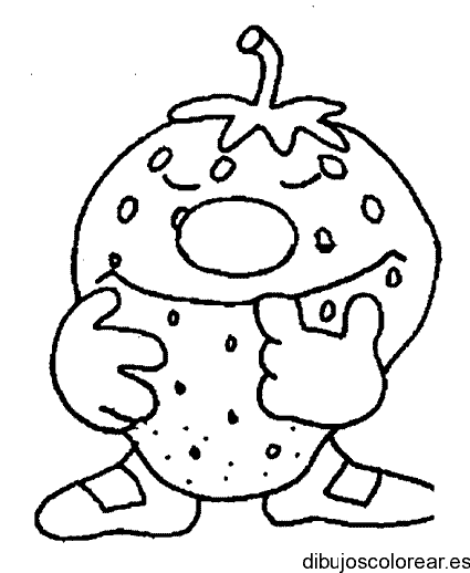 Dibujo de una pequeña fresa
