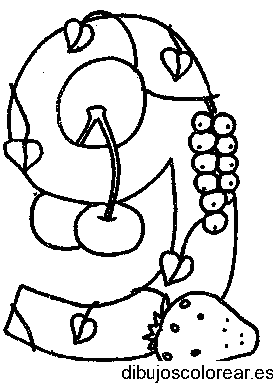 Dibujo 9 con frutas