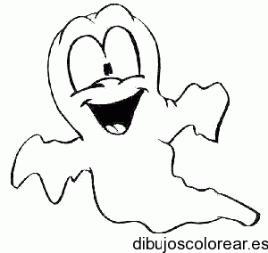 Dibujo de Halloween un fantasma