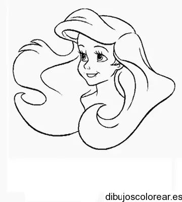 Dibujo con el rostro de Ariel