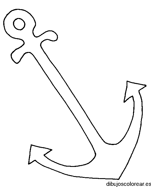 Dibujo de una pequeña ancla