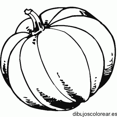Dibujo de una calabaza gigante