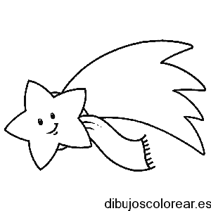 Dibujo de una estrella con bufanda