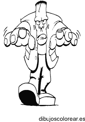 Dibujo de Halloween Frankestein