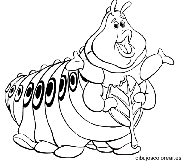 Dibujo de la oruga Strudel