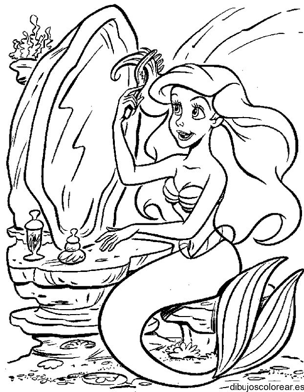 Dibujo de Ariel ante el espejo
