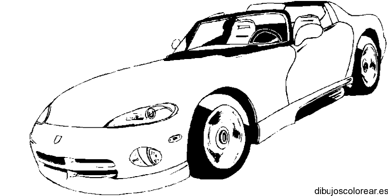 Dibujo de un coche deportivo