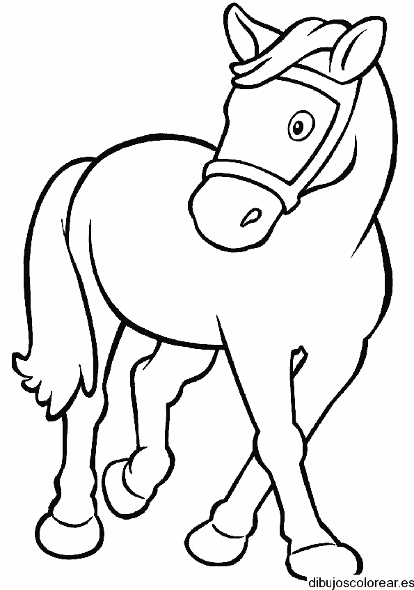 Dibujo de un caballito descansando