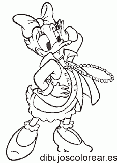 Dibujo de Daisy con un collar