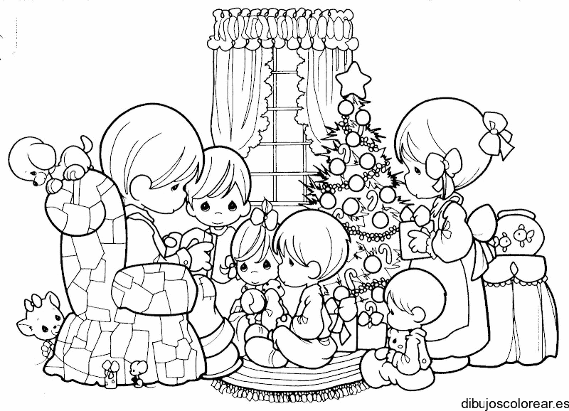 Una familia en navidad