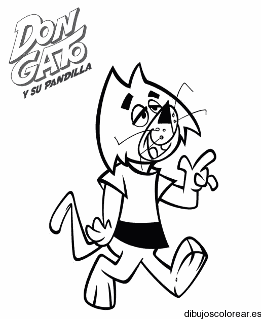 Dibujo del gato Demóstenes