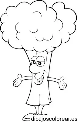 Dibujo de un brócoli