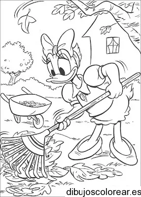 Dibujo de Daisy en el jardín