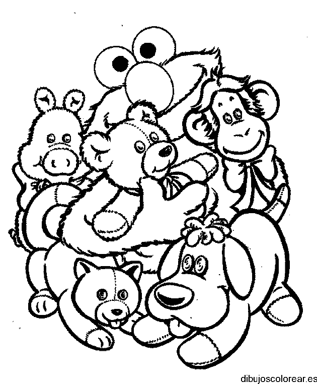Dibujo de osos y perros