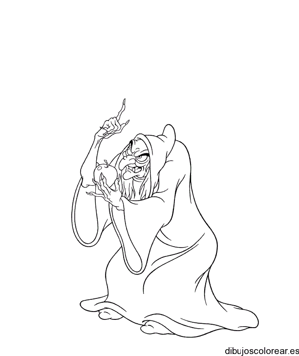 Dibujo de la madrastra de Blancanieves