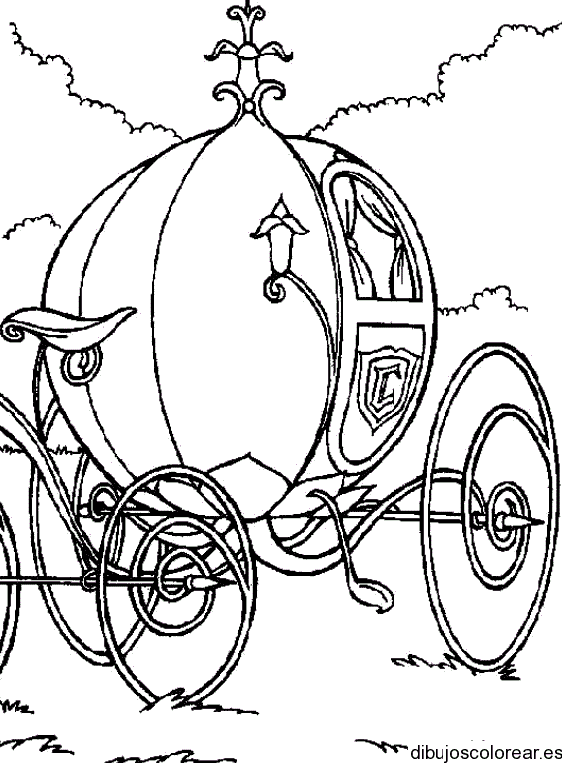 Dibujo de carroza de Cenicienta